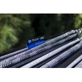 Hamac de grădină cu cadru galvanizat pentru 2 persoane, Hamac dublu 230x160 cm, Pereira 200 kg - Zebra