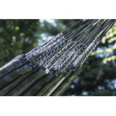 Hamac de grădină cu cadru galvanizat pentru 2 persoane, Hamac dublu 230x160 cm, Pereira 200 kg - Zebra