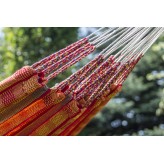 Hamac de grădină cu cadru suport Tytan pentru 2 persoane, Hamac dublu 230x160 cm, Pereira 200 kg - Mandarin