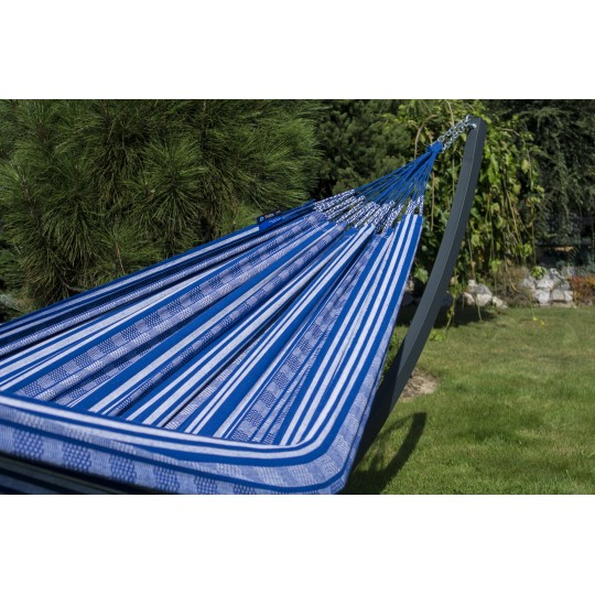 Hamac de grădină cu cadru suport Tytan pentru 2 persoane, Hamac dublu 230x160 cm, Pereira 200 kg - Baltica