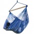 Hamac Suspendat Pereira XL 180x140 cm, 160kg, Brazilian, Interior Exterior, Bumbac I albastru