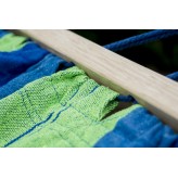 Potenza hamac cu stâlp I Hamac de exterior - 220x160 cm, 200 kg I Acadia - Verde-Albastru