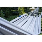 Potenza Hamac de grădină cu cadru suport pentru 2 persoane, Un cadru de hamac mare și solid 350kg, Merida Hamac dublu - gri