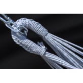 Potenza Hamac de grădină cu cadru suport pentru 2 persoane, Un cadru de hamac mare și solid 350kg, Merida Hamac dublu - gri