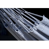 Potenza Hamac de grădină cu cadru suport pentru 2 persoane, Un cadru de hamac mare și solid 350kg, Merida Hamac dublu - gri