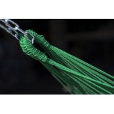 Hamac de grădină cu cadru suport pentru 2 persoane, cadru ușor din aluminiu, Merida Hamac dublu - Verde
