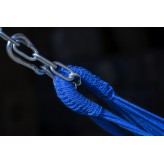 Hamac de grădină cu cadru suport pentru 2 persoane, cadru ușor din aluminiu, Merida Hamac dublu - Albastru
