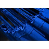 Hamac de grădină cu cadru suport pentru 2 persoane, cadru ușor din aluminiu, Merida Hamac dublu - Albastru