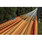 Hamac de grădină cu cadru galvanizat Tytan suport pentru 2 persoane, Solid cadru, Morena 230x160cm, 220kg - Curcuma