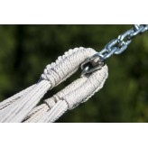 Hamac de grădină cu cadru galvanizat Tytan suport pentru 2 persoane, Solid cadru, Morena 230x160cm, 220kg - Verde