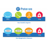 Hamac Potenza cu cadru Tytan - 350kg pentru 3 persoane I hamac - 220x160, 200kg I Cocoon - verde-albastru