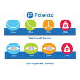 Potenza Hängematte mit Gestell für 2 Personen aus stahl 