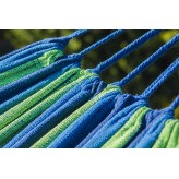 Hamac de grădină cu cadru I cadru stabil de până la 200 kg I Hamac 200x100cm I Verde -Albastru