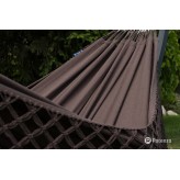 Hamac de grădină cu cadru suport pentru 2 persoane, Boho Medelin Hamac dublu 230x160 cm, 200 kg - Maro
