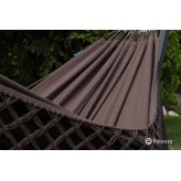 Hamac de grădină cu cadru Tytan solid suport pentru 2 persoane, Medelin 230x160cm I Coffee