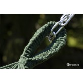 Hamac cu bara de grădină cu cadru suport Tytan, Merida Hamac dublu 215x160 cm, 200 kg - verde