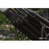 Hamac de grădină cu cadru galvanizat Tytan suport pentru 2 persoane, Solid galvanizad cadru, Medelin 230x160cm I Coffee