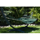 Hamac cu bara de grădină cu galvanizat cadru Tytan, Merida Hamac dublu 215x160 cm, 200 kg I Verde