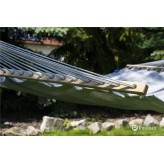 Hamac cu bara de grădină cu galvanizat cadru Tytan, Merida Hamac dublu 215x160 cm, 200 kg I Silver