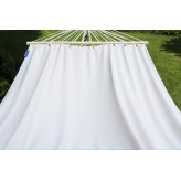 Hamac cu bara de grădină cu cadru suport Tytan pentru 2 persoane, Hamac dublu 220x160 cm, 200 kg - Ecru